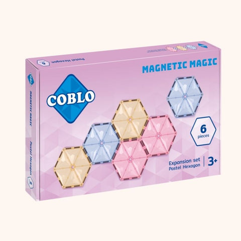 Coblo Pastel Zeshoek - 6 stuks