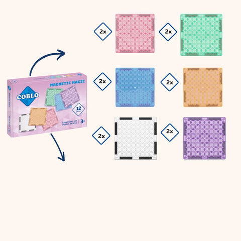 Nieuw: Coblo Pastel Brick stenen - 12 stuks