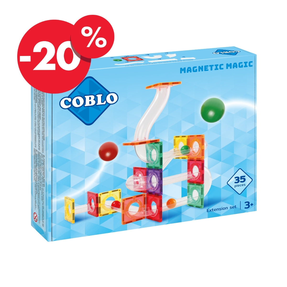 Coblo Classic Kugelbahn - Erweiterung 35 Teile