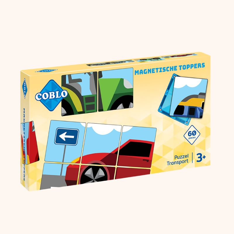 Coblo Puzzel Toppers Transport - 60 stuks
