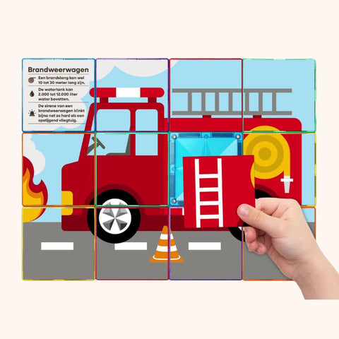 Nieuw: Coblo Puzzel Toppers Transport - 60 stuks