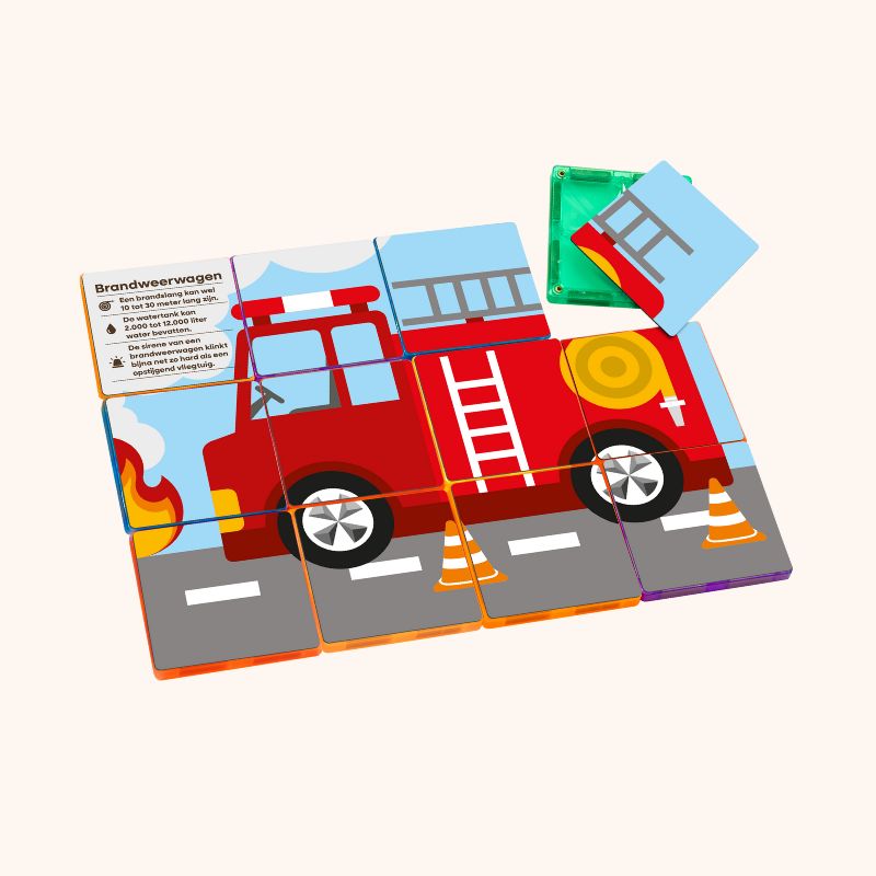 Coblo Puzzel Toppers Transport - 60 stuks