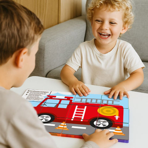 Nieuw: Coblo Puzzel Toppers Transport - 60 stuks