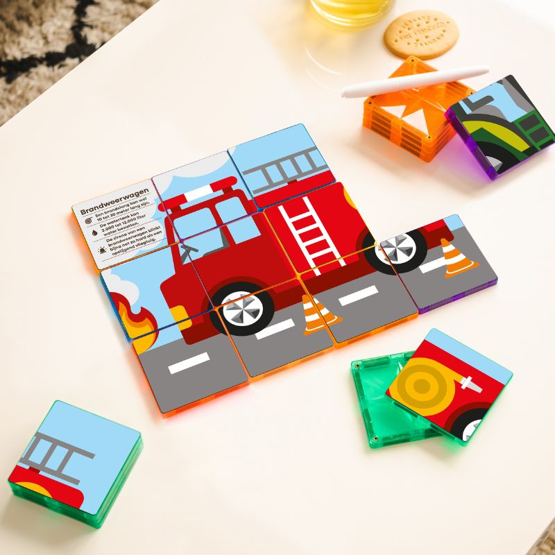 Coblo Puzzel Toppers Transport - 60 stuks