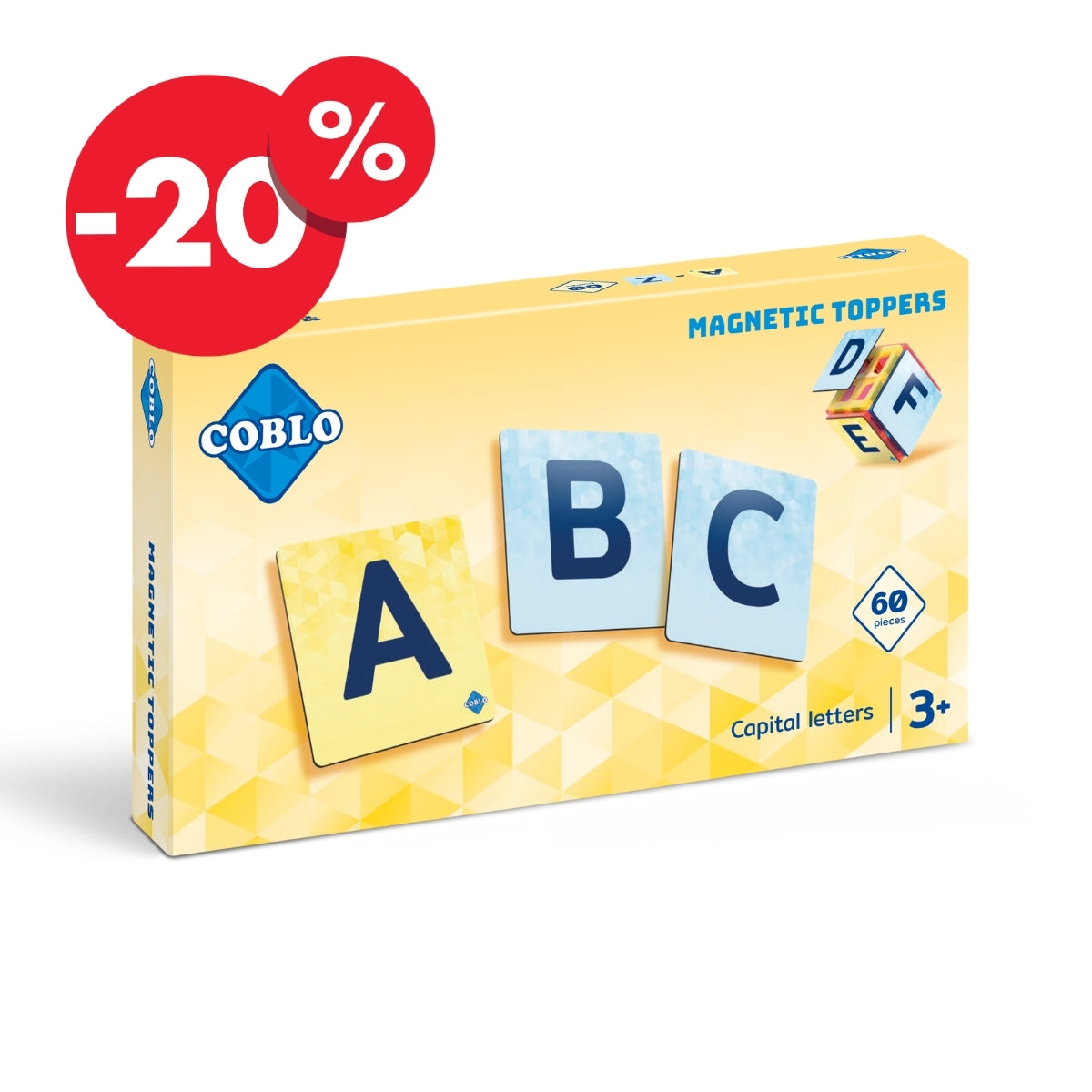 Coblo Toppers Uppercase Letters - 60 pieces