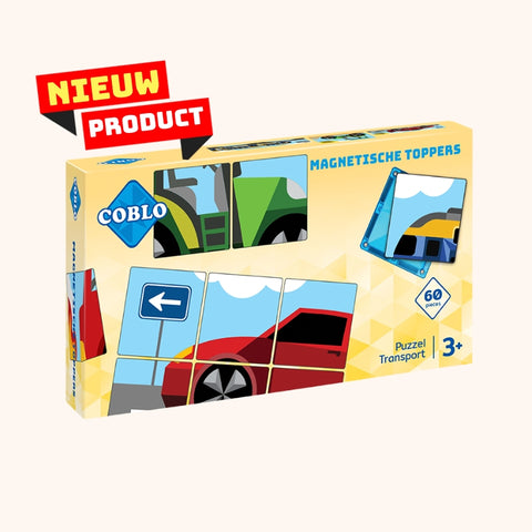 Nieuw: Coblo Puzzel Toppers Transport - 60 stuks