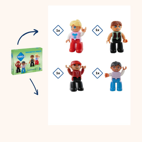 Coblo Mini Figuren - 4 stuks
