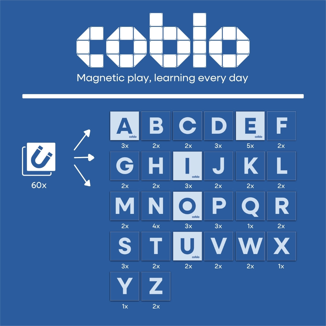 Coblo Toppers Hoofdletters - 60 stuks