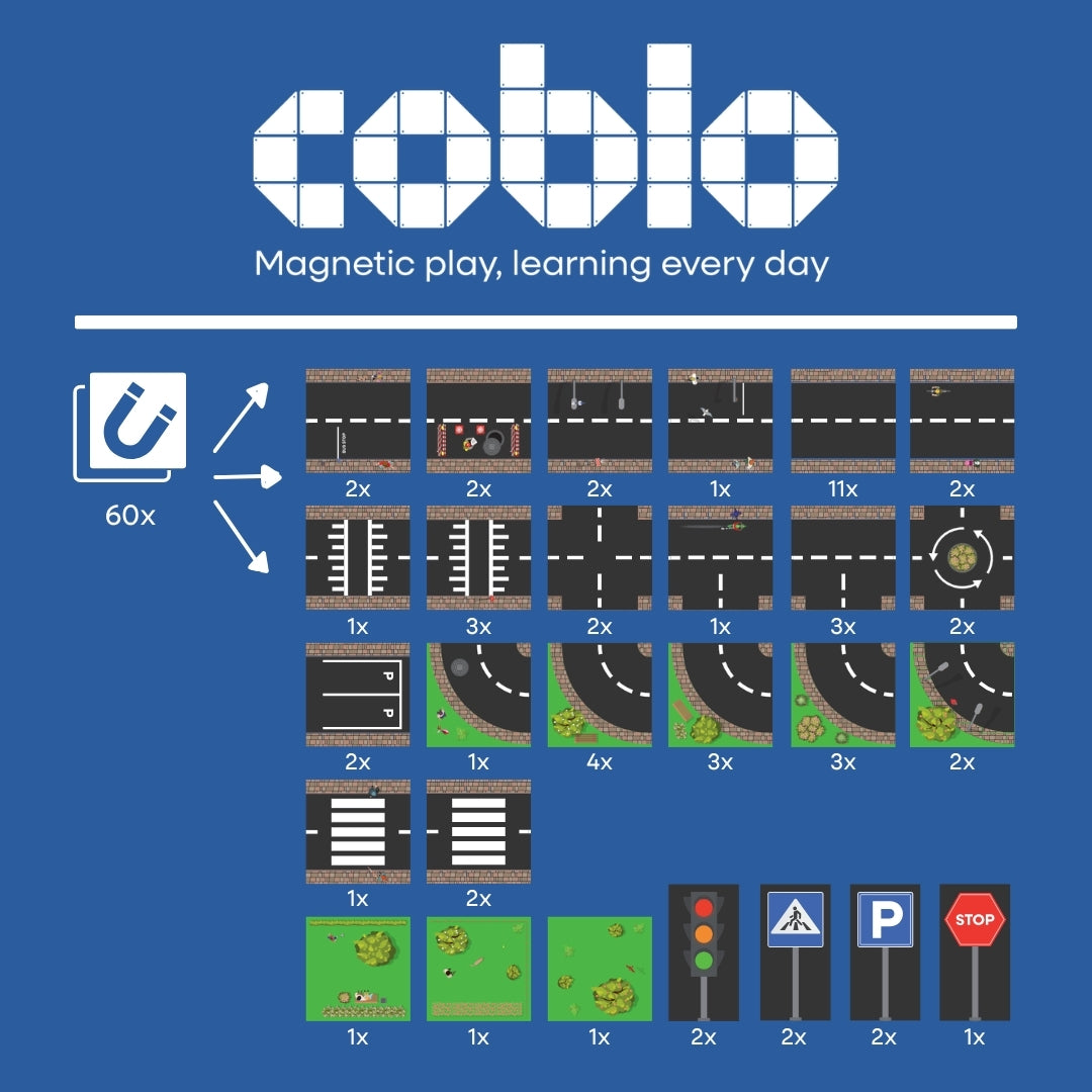 Coblo Toppers Wegen - 60 stuks