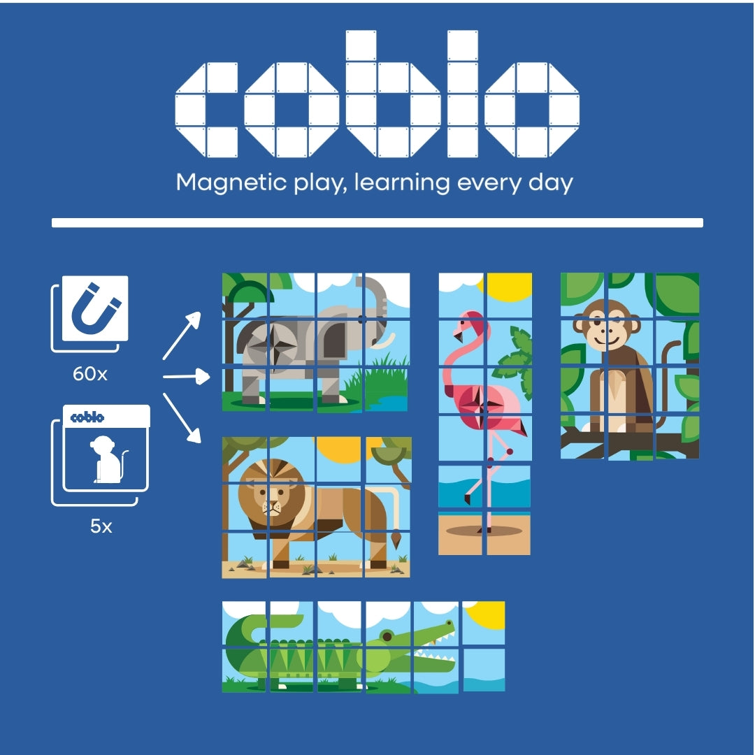 Coblo Toppers Dieren - 60 stuks