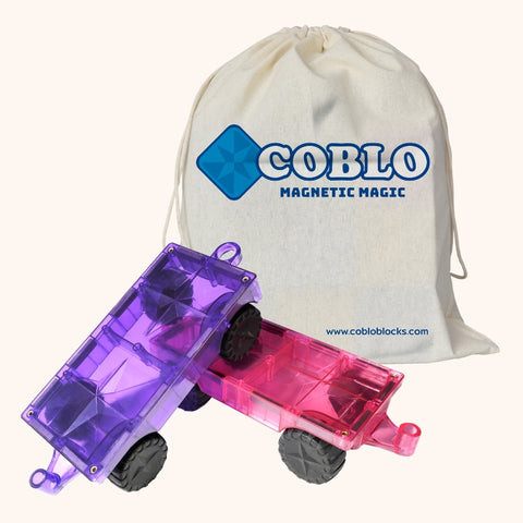 Coblo Pastell - Autobasen - 2 Stück