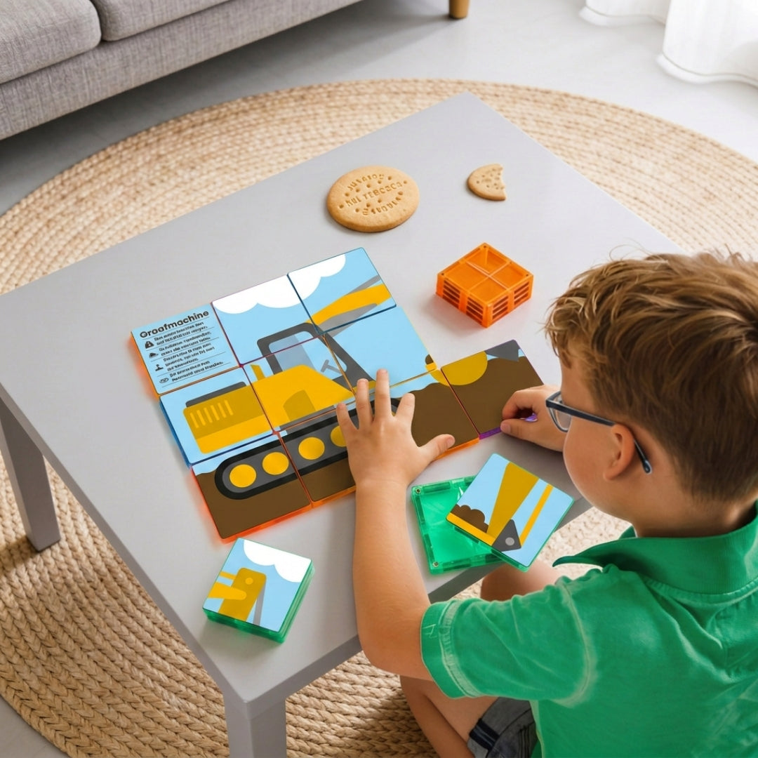 Coblo Puzzel Toppers Transport - 60 stuks