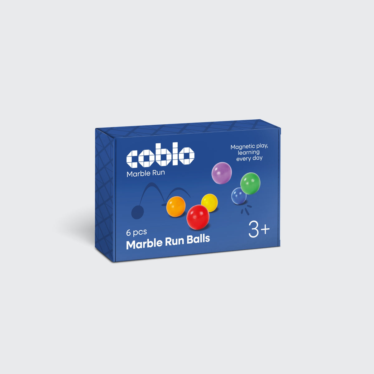 Coblo Classic Knikkerbaan balletjes - 6 stuks
