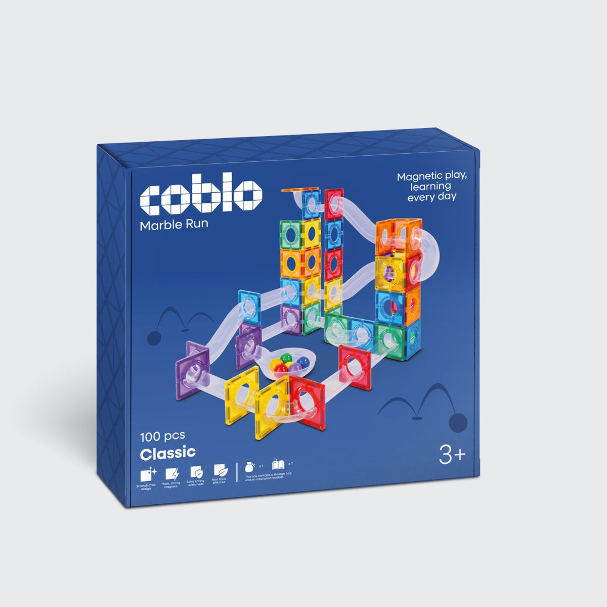 Coblo Classic Knikkerbaan - 100 stuks