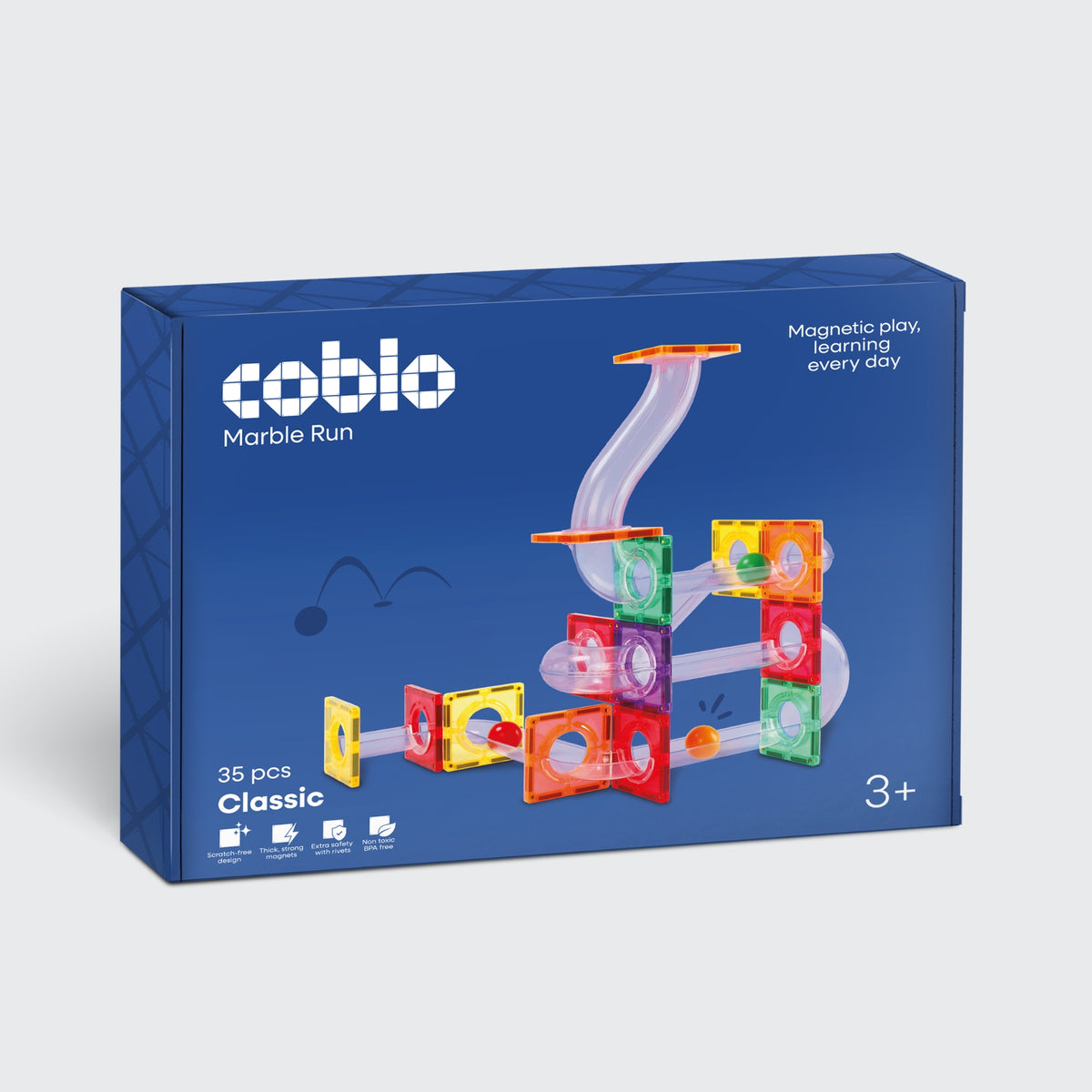 Coblo Classic Knikkerbaan - Uitbreiding 35 stuks
