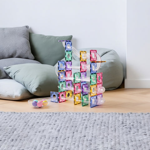 Coblo Pastel Knikkerbaan - 100 stuks