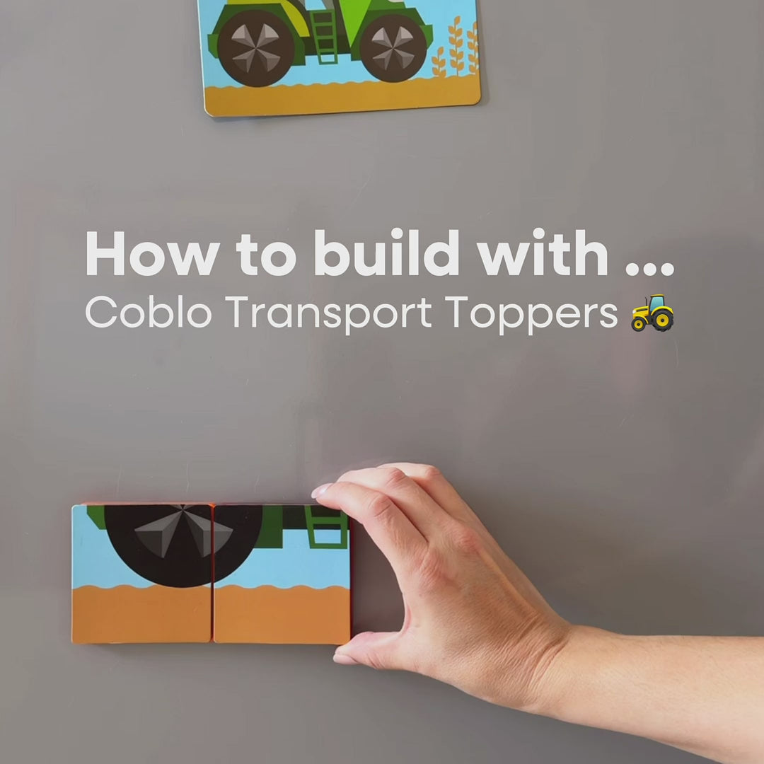 Coblo Puzzle Toppers Transport - 60 pieces