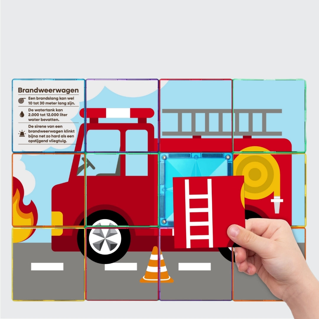 Coblo Puzzel Toppers Transport - 60 stuks