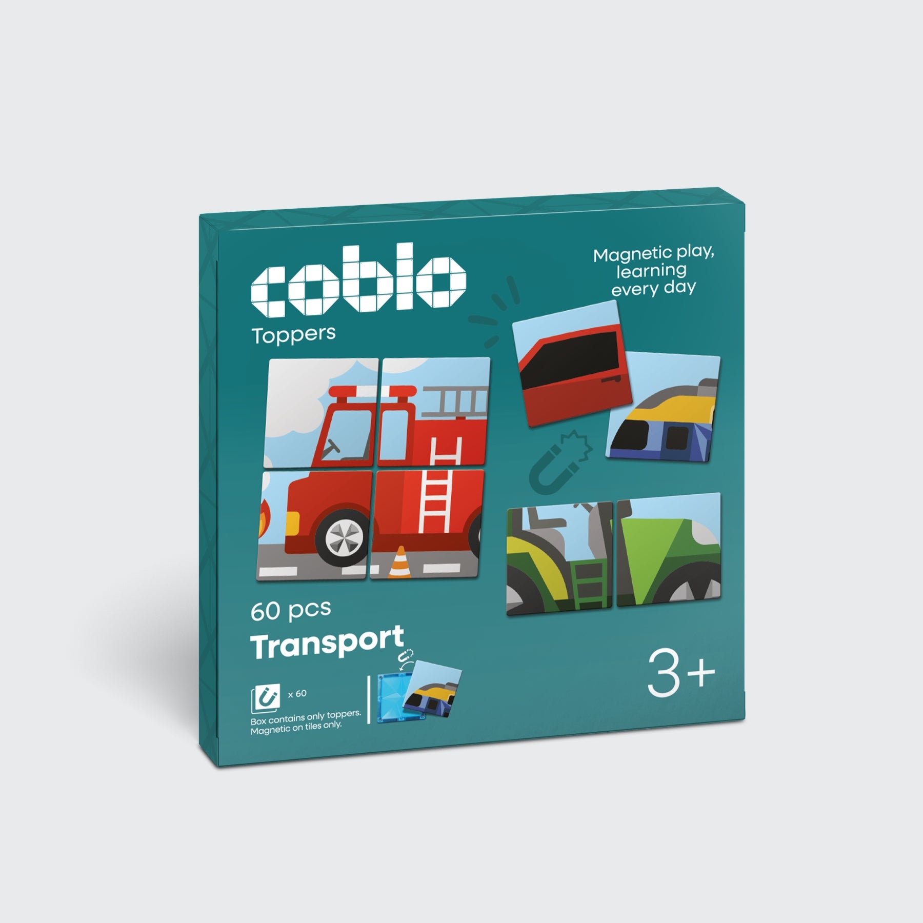 Coblo Puzzel Toppers Transport - 60 stuks