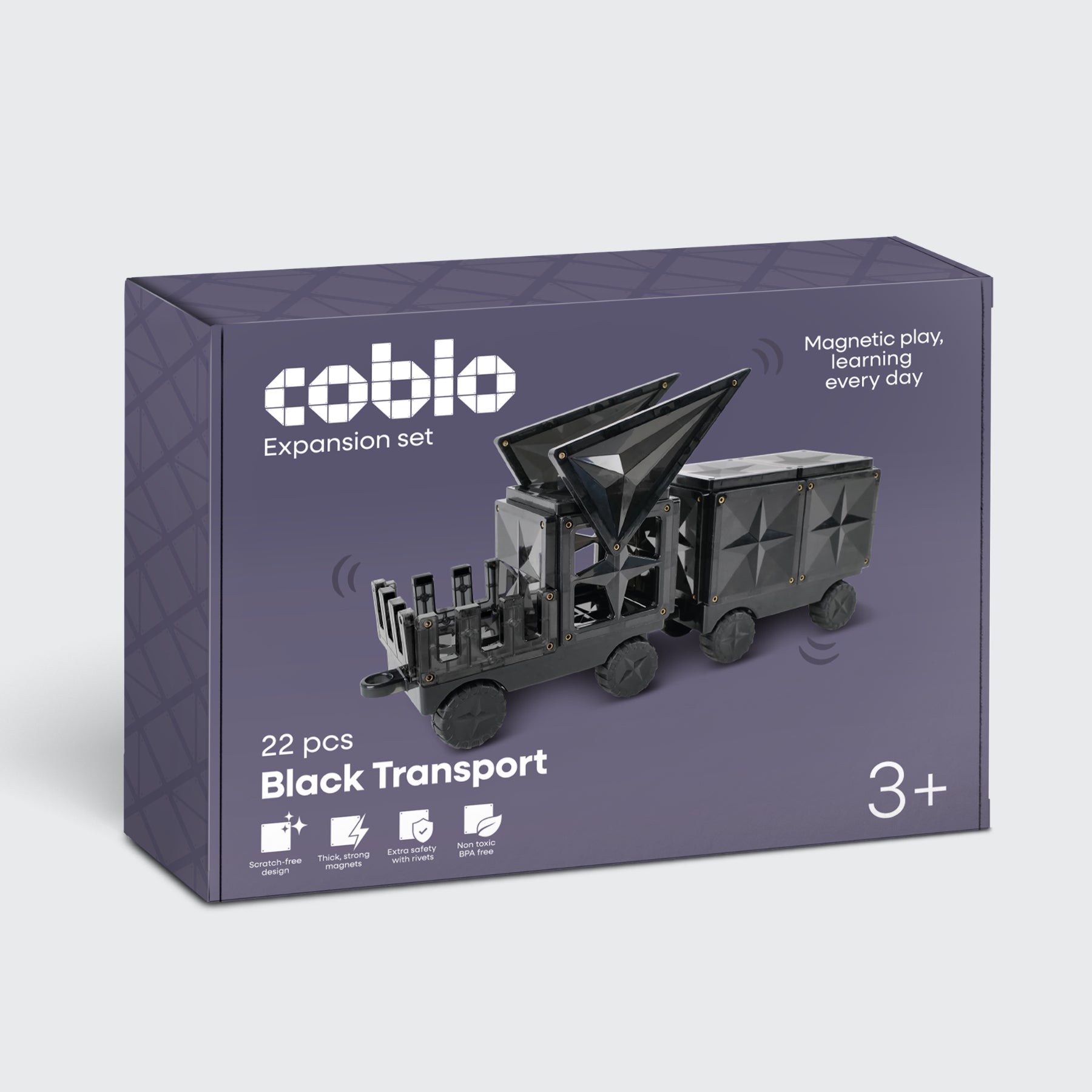 Coblo Zwart - 22 stuks inclusief 2 Auto onderstellen