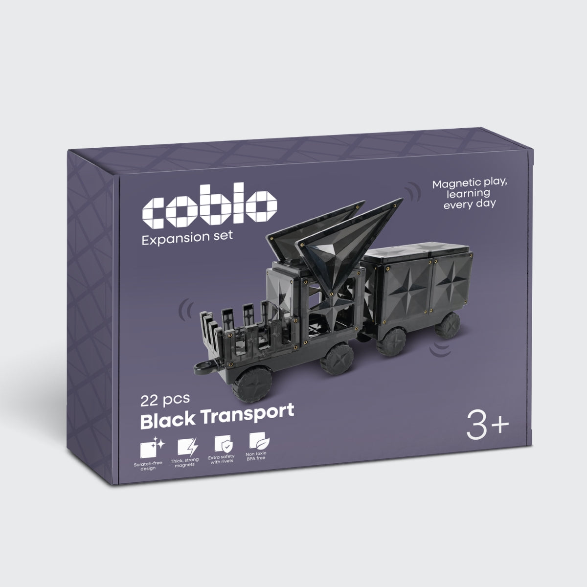 Coblo Zwart - 22 stuks inclusief 2 Auto onderstellen